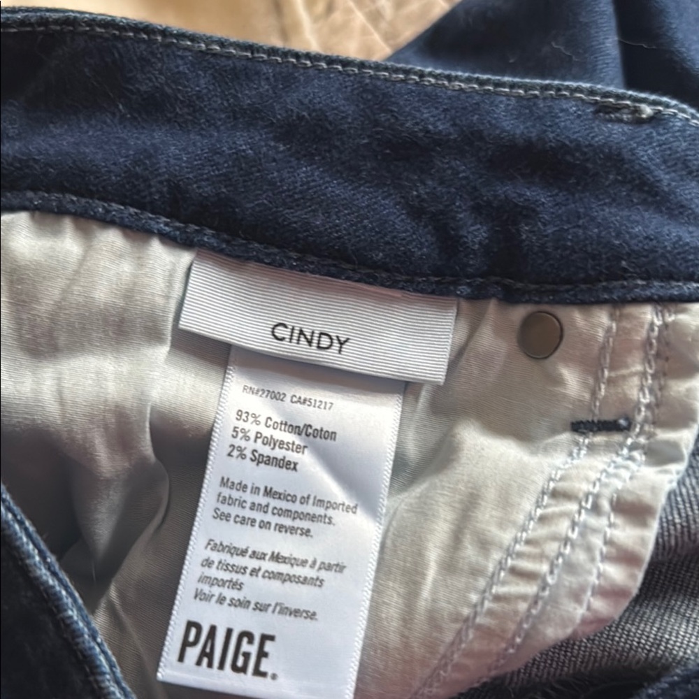 PAIGE Blue Ankle Cropped Jeans “Cindy” Anthropologie Exclusive - Picture 9 of 10